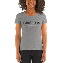 Load image into Gallery viewer, Surf + JiuJitsu = Life Ladies&#39; short sleeve t-shirt