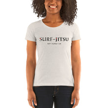 Load image into Gallery viewer, Surf + JiuJitsu = Life Ladies&#39; short sleeve t-shirt