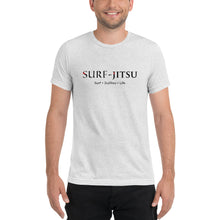 Load image into Gallery viewer, Surf + JiuJitsu = Life Short sleeve tri-blend t-shirt