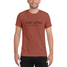 Load image into Gallery viewer, Surf + JiuJitsu = Life Short sleeve tri-blend t-shirt